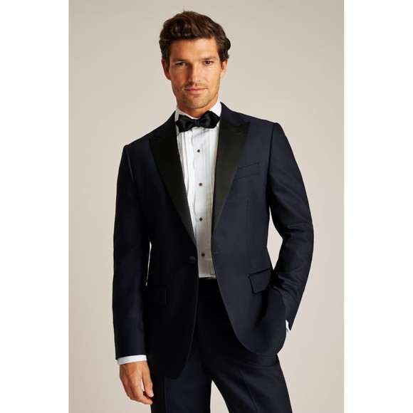 Bonobos Capstone Italian Wool Stretch Standard Fit Mens 44L NAVY Tuxedo Jacket - Picture 1 of 14